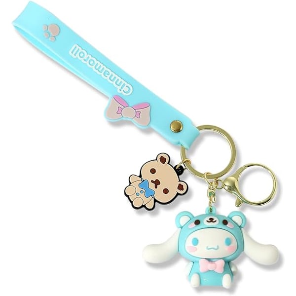 Søt Kawaii nøkkelring Anime Cartoon Sanrio kawaii nøkkelring anheng for bil Ryggsekker Tilbehør Smykker