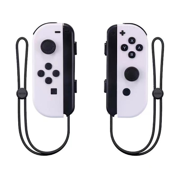 NS-kytkin vasemman ja oikean kahvan joycon-kahva kytkin bluetooth-kahva kauko-herätyksellä ja rannehihnalla About white