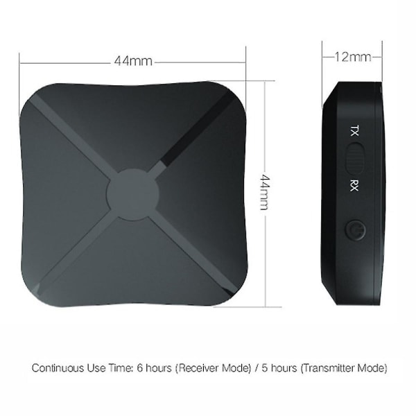 2-i-1 Bluetooth-sender-mottaker Trådløs adapter TV Stereo-lyd
