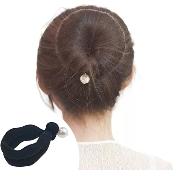 PACK Pearl Hair Bun Maker för kvinnor Lazy Hair Curler Bun Clips Magic Beauty Hair Frisyr Skum Sp