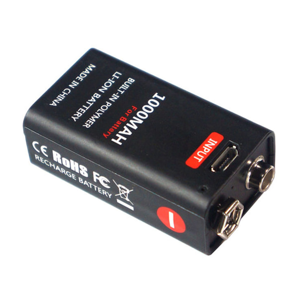 Professionel 9 Volt Li-ion batteri 1000 mah Micro USB 6f22 9v Egnet til RC helikopter mikrofon modellegetøj