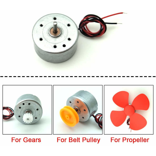 6 kpl DC 3.7V 8500RPM Mini sähkömoottorit DIY-leluihin