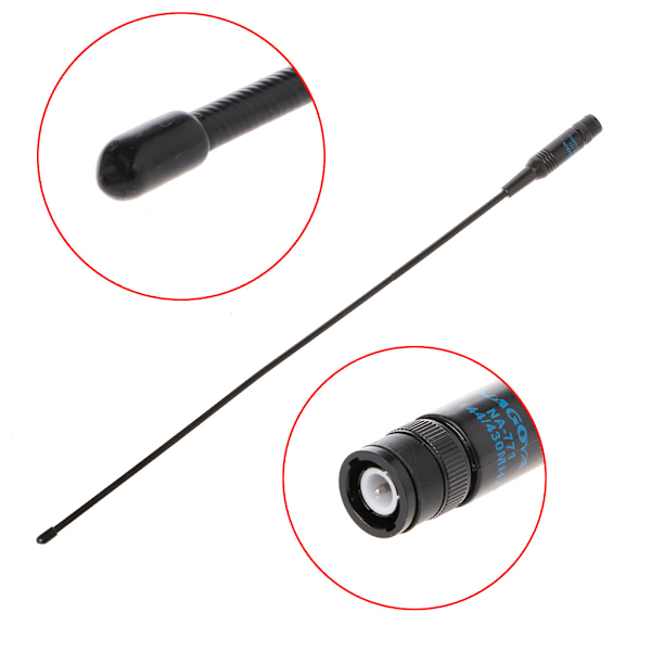 NA-771 Dual Band VHF/UHF BNC Walkie Talkie Handheld Radioantenn för Baofeng UV-5R