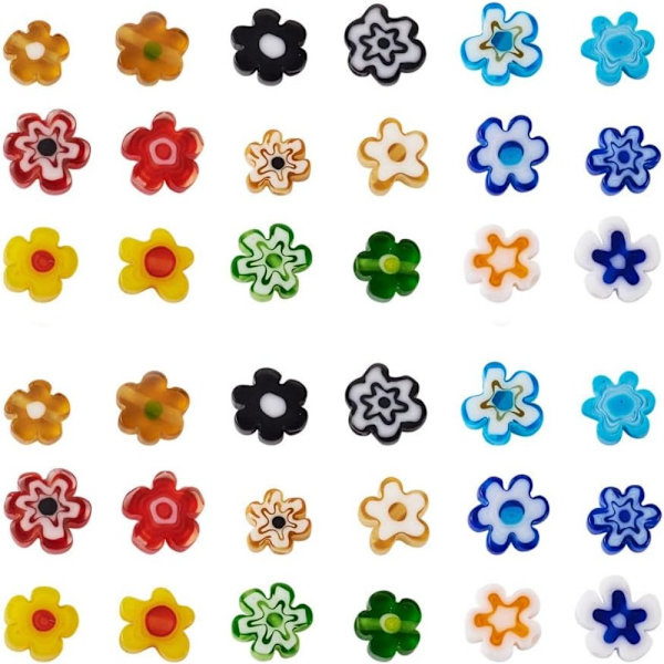 116 KPL Kukkahelmiä Lampwork-helmiä Irtohelmiä