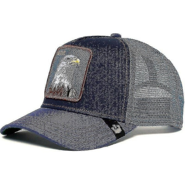 Voksen Sort Panther Mesh Cap Sommer Baseball Cap Trucker Cap W-WELLNGS Eagle head