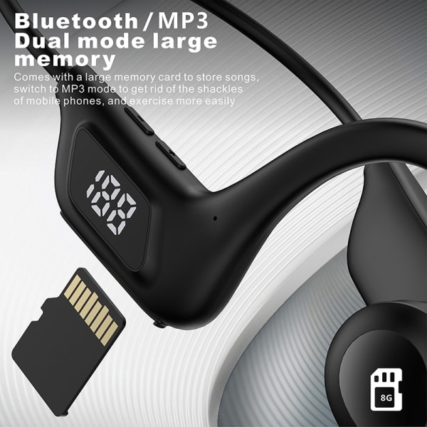 Luujohtokuulokkeet Langattomat Kuulokkeet Bluetooth-kuulokkeet Musta LB-K3