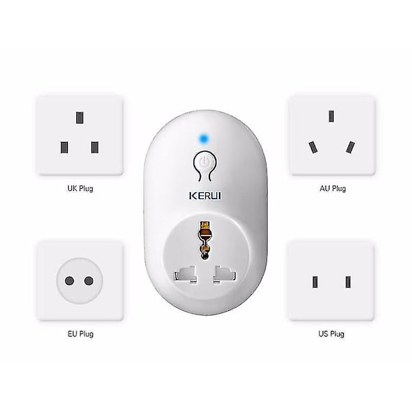 S71 Trådlös Standard Smart Switch Socket för Kerui Larmsystem