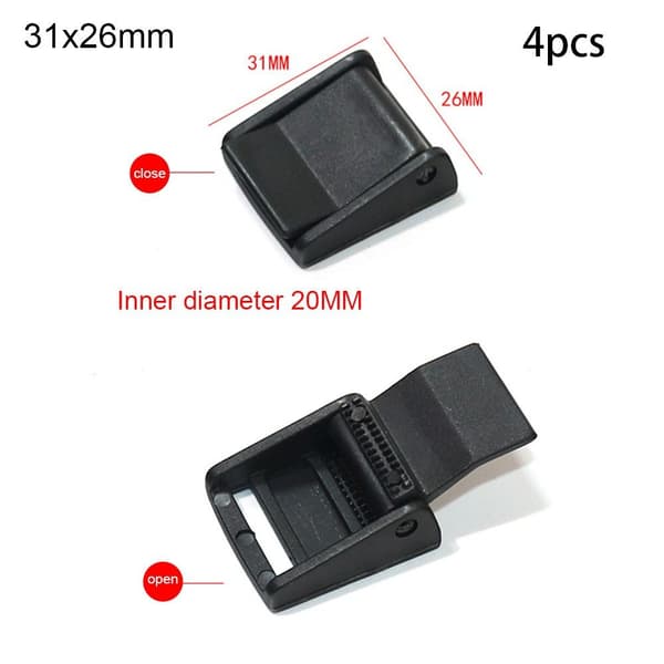 4 st Bindremspänne Plastpressspänne 31X26MM 31x26mm