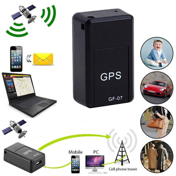 Bärbar Mini Magnetisk GPRS Locator Enhet Röstinspelare Alarm Locator
