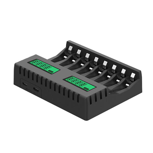 Batterioplader AA/AAA Digital Display Batterier Opladning Bærbar Rejsebureau Omvendt Polaritet for Beskyttende Opladning