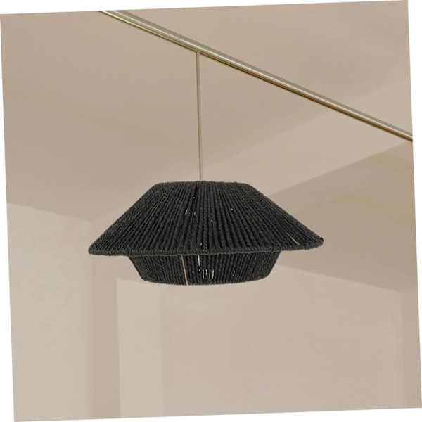 Rattan lampskärm Wicker bordslampa Hängande lampskärm Weave lampskärm Ersättningslampskärm Lampskärmsöverdrag för bubbeltak Kronljuskrona