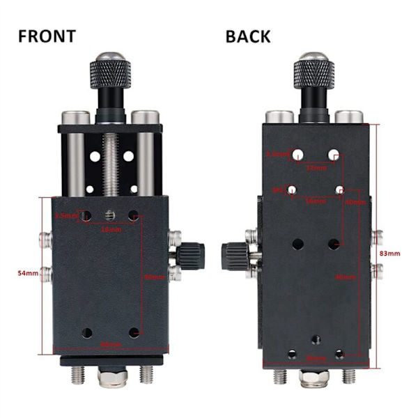2X Z-høydejusterer, Z-løftfokusstyringssett for TTS 25 TTS 55 TT-5.5S graveringsmaskin, modulheis