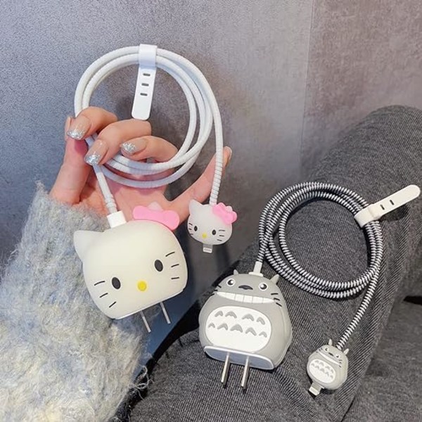 Sød tegneserie hurtig oplader til Apple 18W 20W iPhone 14 13 12 hello kitty