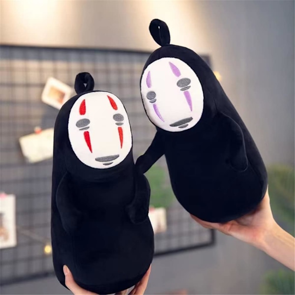 No Face Man Fyldt Plyslegetøj Samleobjekt Anime, 14IN/36CM (Rød-1, Medium)