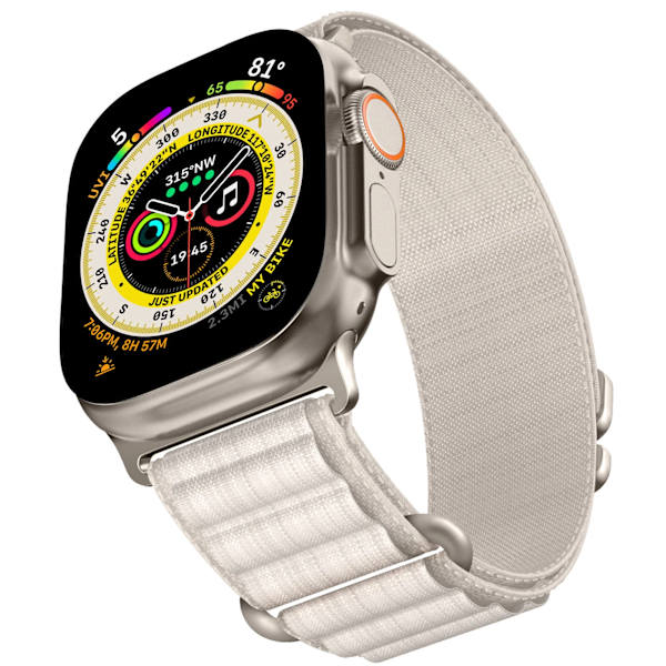 Alpin loop Apple Watch -rannekkeelle 49mm 44mm 40mm 45mm 41mm 42mm 38mm 49 44 45 mm rannekoru iWatch sarja 7 6 3 se 8 Ultra 49 ranneke Ruusunpunainen Rose red 38mm 40mm 41mm