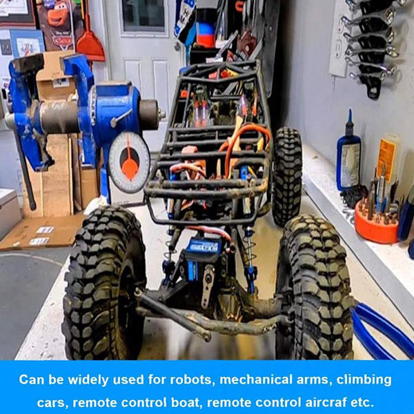 1 kpl 35 kg:n suuren vääntömomentin ydinmoottoriton servomoottori, metalli, digitaalinen, vedenpitävä vaihde ja ruostumattomasta teräksestä valmistettu servovaihde DIY-robotille
