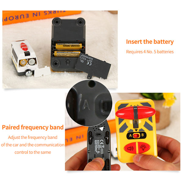 Batteridrevet lokomotivtog fjernkontroll hobbyleker barn