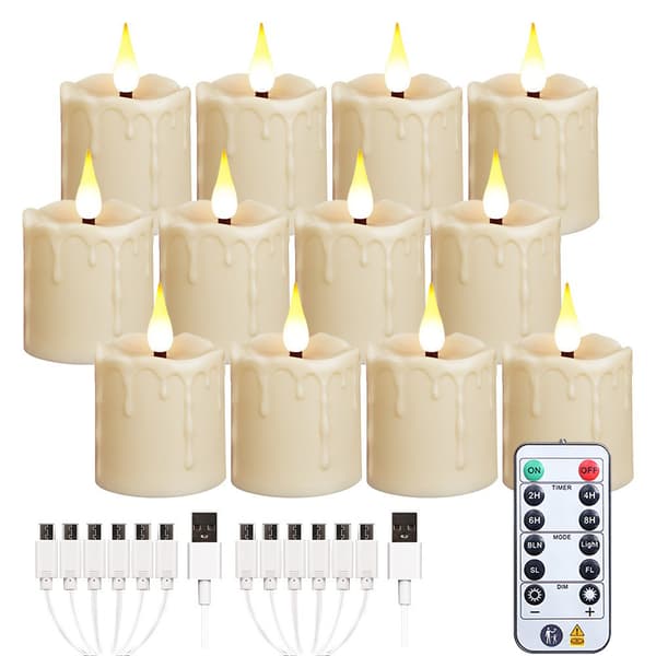 Vanntett USB Oppladbart Lys for Utendørs/Innendørs Bruk, 6-pakning 6-pack