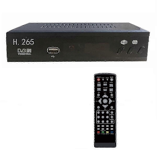 Dvb T2 Hevc 265 Digital TV-tuner Dvb-t2 265 1080p Hd-dekoder Usb Terrestrial TV-mottagare Epg Set To
