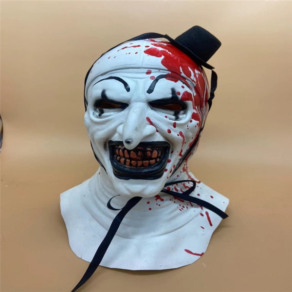 Terrifier 2 Art the Clown Maske Cosplay Kostyme Maskerade Rekvisita B