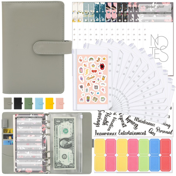 INF A6 ring binder with budget sheet budget planner