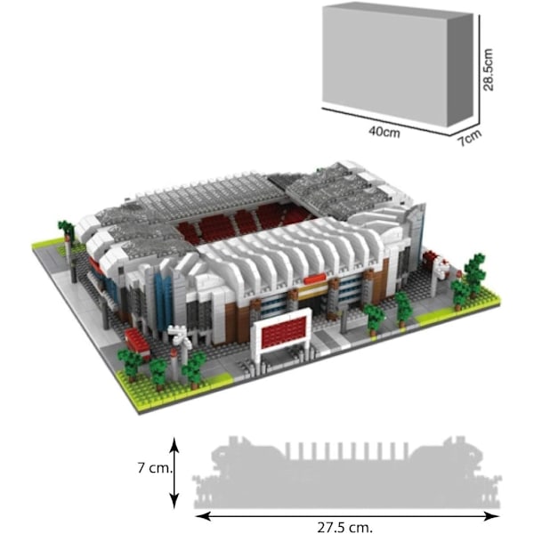 3800 deler Byggmodell for å montere Old Trafford Stadium