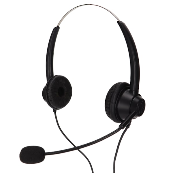 H360DRJ9MV RJ9 kontorsheadset Binauralt telefonheadset med justerbar högtalarvolym och mikrofonljud