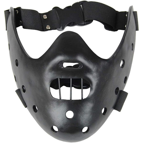 Infinity Gauntlet Hannibal Lecter Mask The Silence of The Lambs Resin Horrible Killer Movie Mask Black