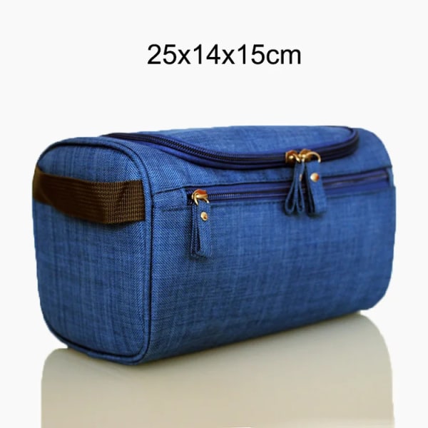 Herre Essential Henge Kosmetikkveske Oxford Organizer Dame Kosmetikkvesker Essential Etui Vask Toalettveske Matte blue