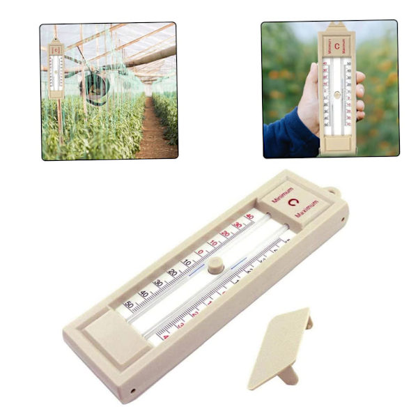 Väggmonterad fönstertermometer, transparent utomhustemperaturmätare, självhäftande fönstertermometer, transparent pekartemperaturmonitori
