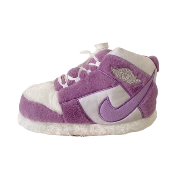 Aj bomullstofflor, vinter inomhus utomhus tofflor lila Purple Interior (36-44)