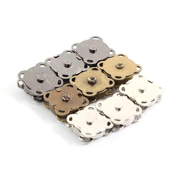 10 sæt magnetiske knapper tasker magnet automatisk adsorption sp Bronze 14mm