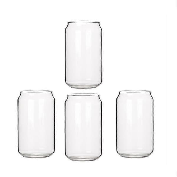 4-pack glasformad modevattenmjölkjuice enkel juicekopp ölglas shakeglas dessertkopp colamugg, 400ML{BT}