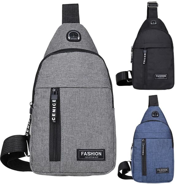 Brysttaske Crossbody Taske SORT - på lager[qb] Black