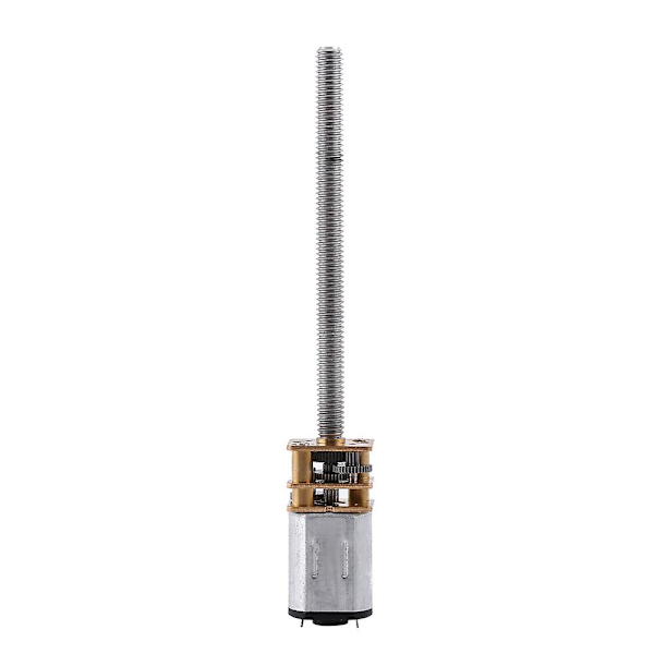 12V DC N20 Mikrovaihdemoottori 400RPM, 16mm Akseli, M4x55mm Ruuvivälityslaatikko