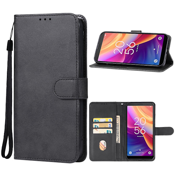 Läderfodral för TCL 501 Black