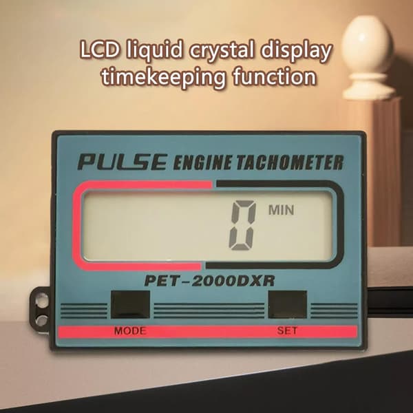 Digitalt turtallsmåler og timer - Motor-encoder, 1~99999 minutter, induktiv design