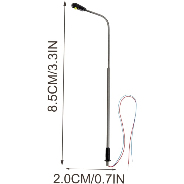 4 stk. Mikrolandskap Hage Mini Gatelykter Modeller Fe Hage Lampe Dukkehus Lys Mikro Hage Landskap Lys Barnas Leker Rustfritt