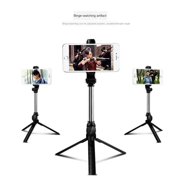 Trådløs Bluetooth Selfie Stick Tripod Fjernbetjening