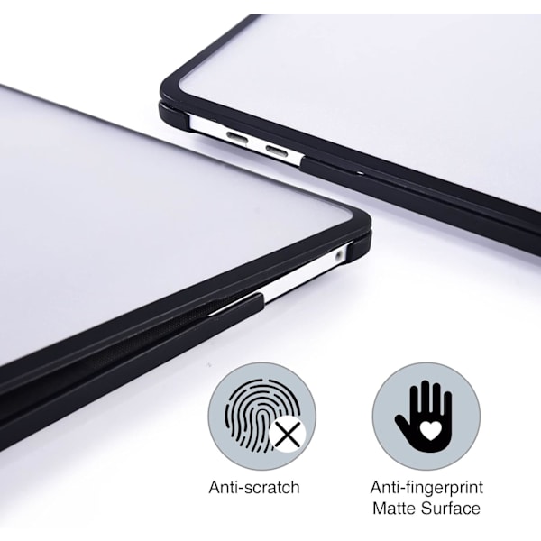 Kotelo yhteensopiva Macbook Air 13 tuuman M1 A2337 A2179 A1932 kanssa, julkaistu 2021-2018, himmeä läpinäkyvä