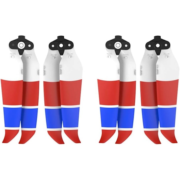 Air 2S Propeller Lav Støj Propeller Sammenklappelig 7238F Propeller til DJI Mavic Air 2/Air 2S Drone (Rød Blå Hvid 4stk)