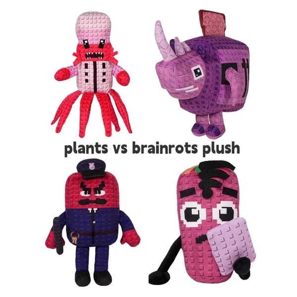 Plants vs Brainrots Plyschleksak | Rolig karaktär plyschdocka | Populär samlargåva *Reader 25 cm* Reader 25 cm