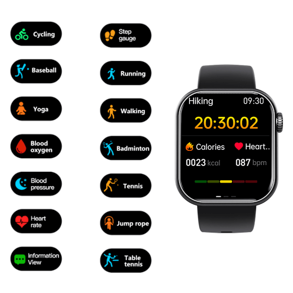 Smartklocka Blodsocker Puls Blodtryck Blod Syre Kroppstemperatur Bluetooth Samtal Sport Armband Golden Milan