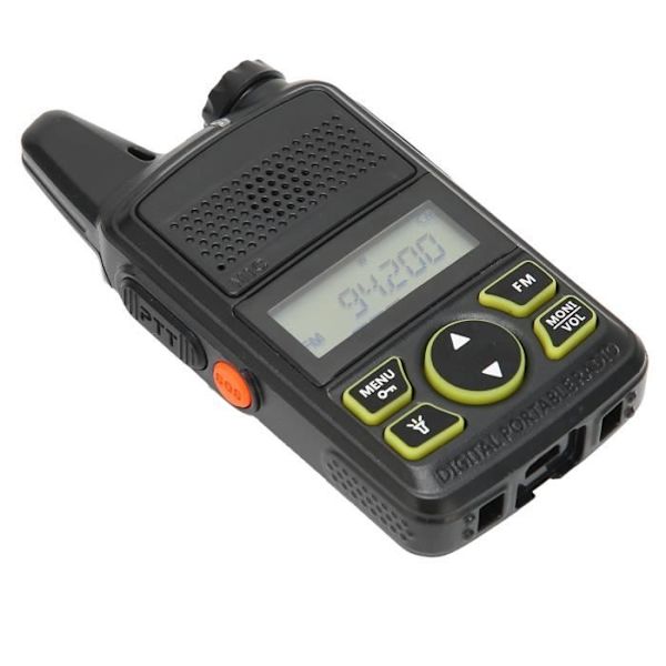 HURRISE walkie talkie radio BFT1 ultra ohut walkie talkie ja mini siviiliradio ladattava kannettava video-osa EU-pistoke