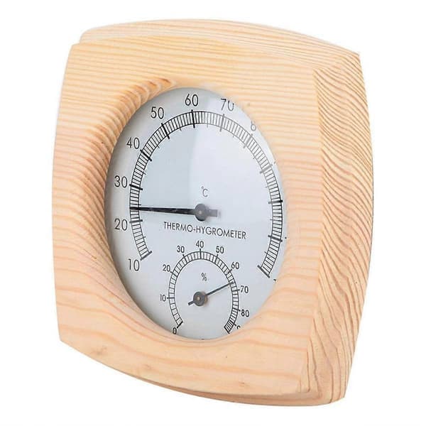 Digitalt saunatermometer med metalskive og hydrometer hygrometer