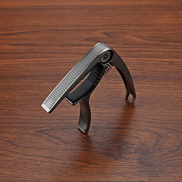 1/2/3 Gitarr Capo Akustisk Klämma Snabbväxlingsklämma Nyckel för Silver 9,3x7,5x1,5cm Silver 9.3x7.5x1.5cm Set