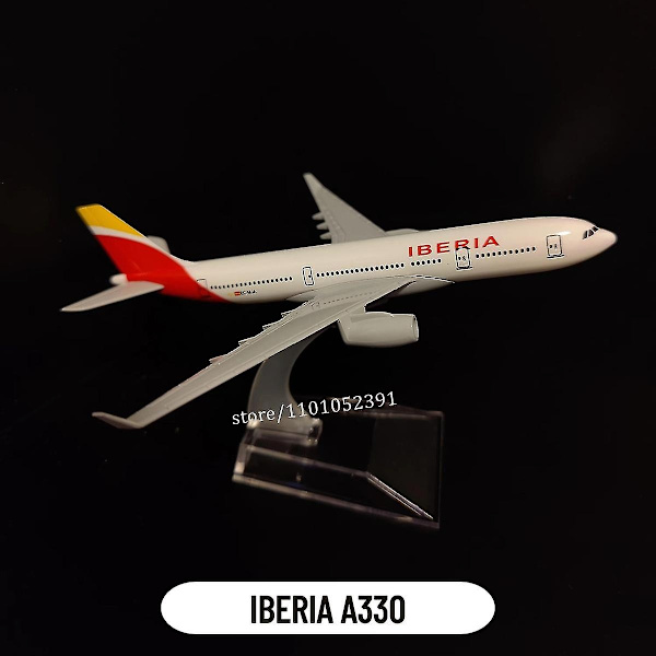 1:400 Skala Metal Flyvemaskine Replika Dhl Boeing 757 Flyvemaskine Diecast Model Flyvemaskine Hjemmekontor Miniature Legetøj Til Børn - Perfet 36. Iberia A330