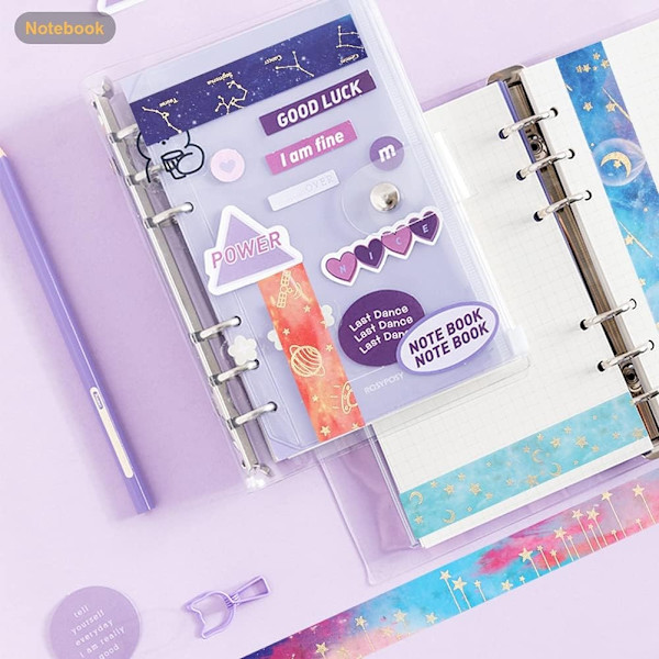 12 rullar set, Starry Sky dekorativ Washi Tape 15mm x 2m - Perfekt