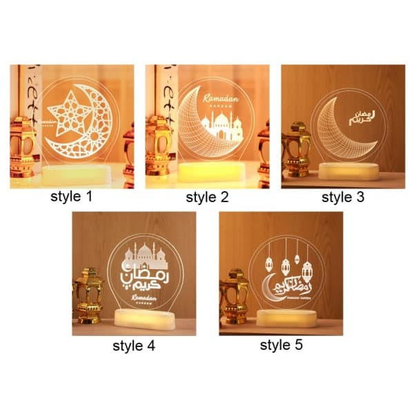 Eid Mubarak -yövalo Ramadan-lyhty