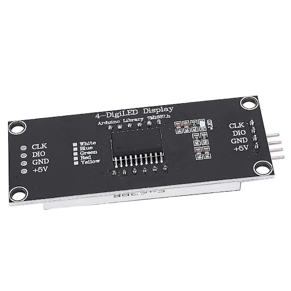 LED-displayrör modul 4 siffror 7 segment för 2 stift digital I/O-anslutningskomponenter